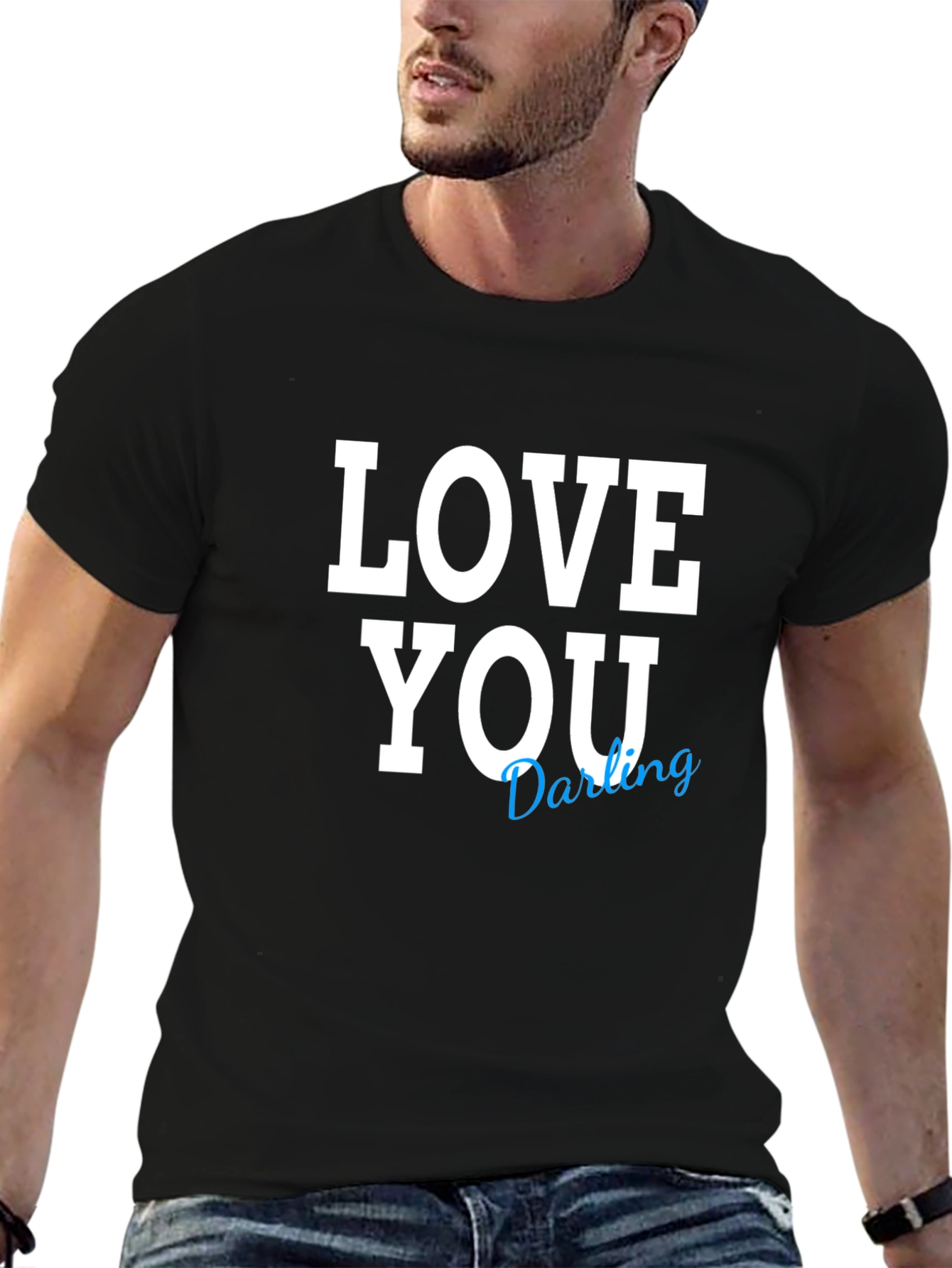 Love You Darling Black T-Shirt
