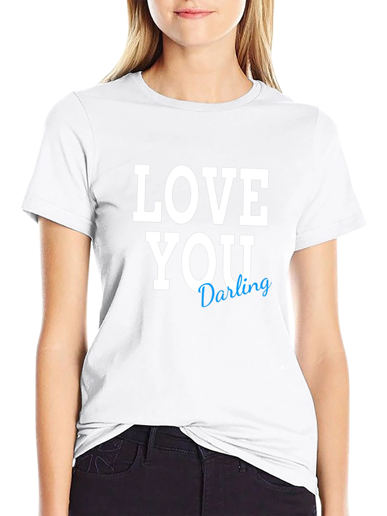 Love You Darling Black T-Shirt