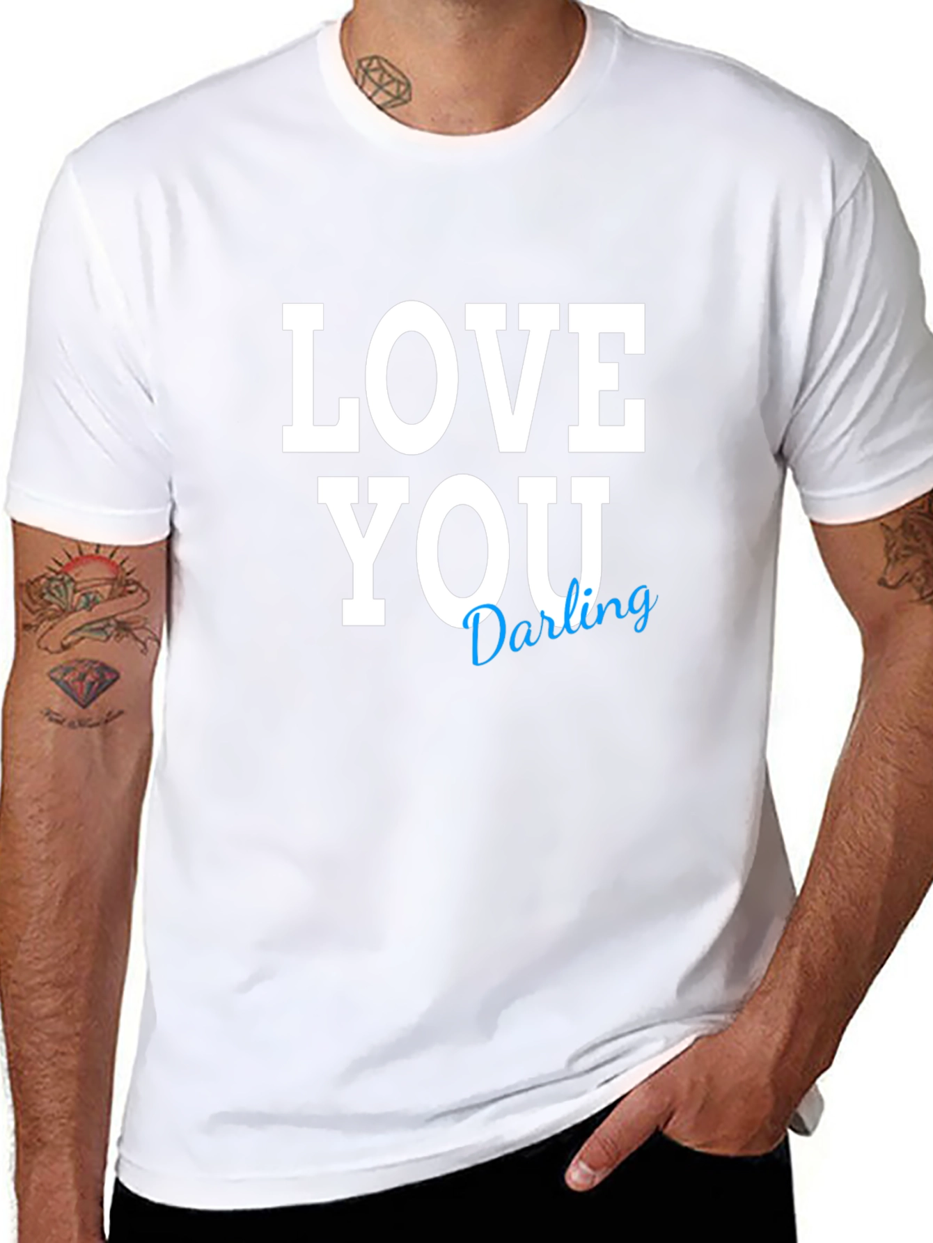 Love You Darling Black T-Shirt