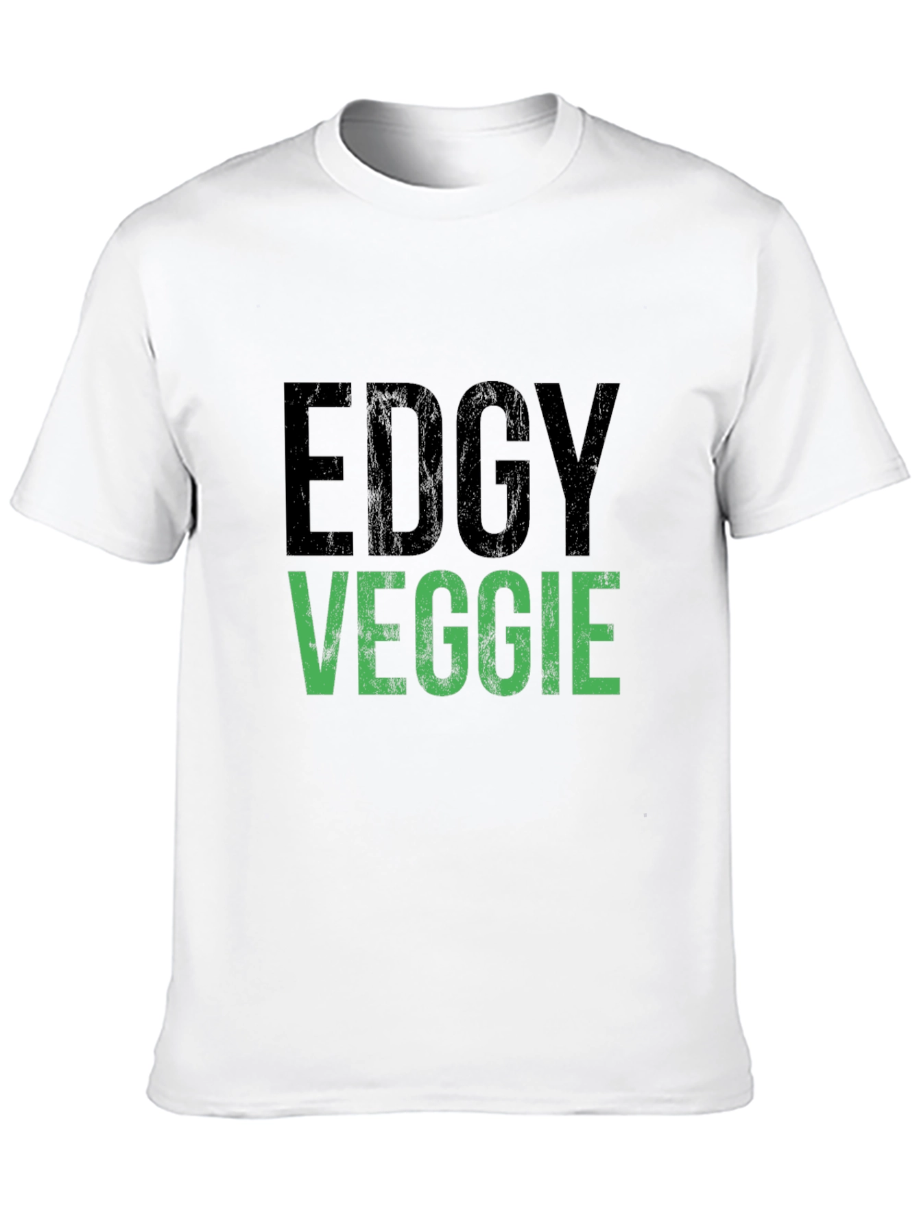 Edgy Veggie Graphic T-Shirt - Vegan Style