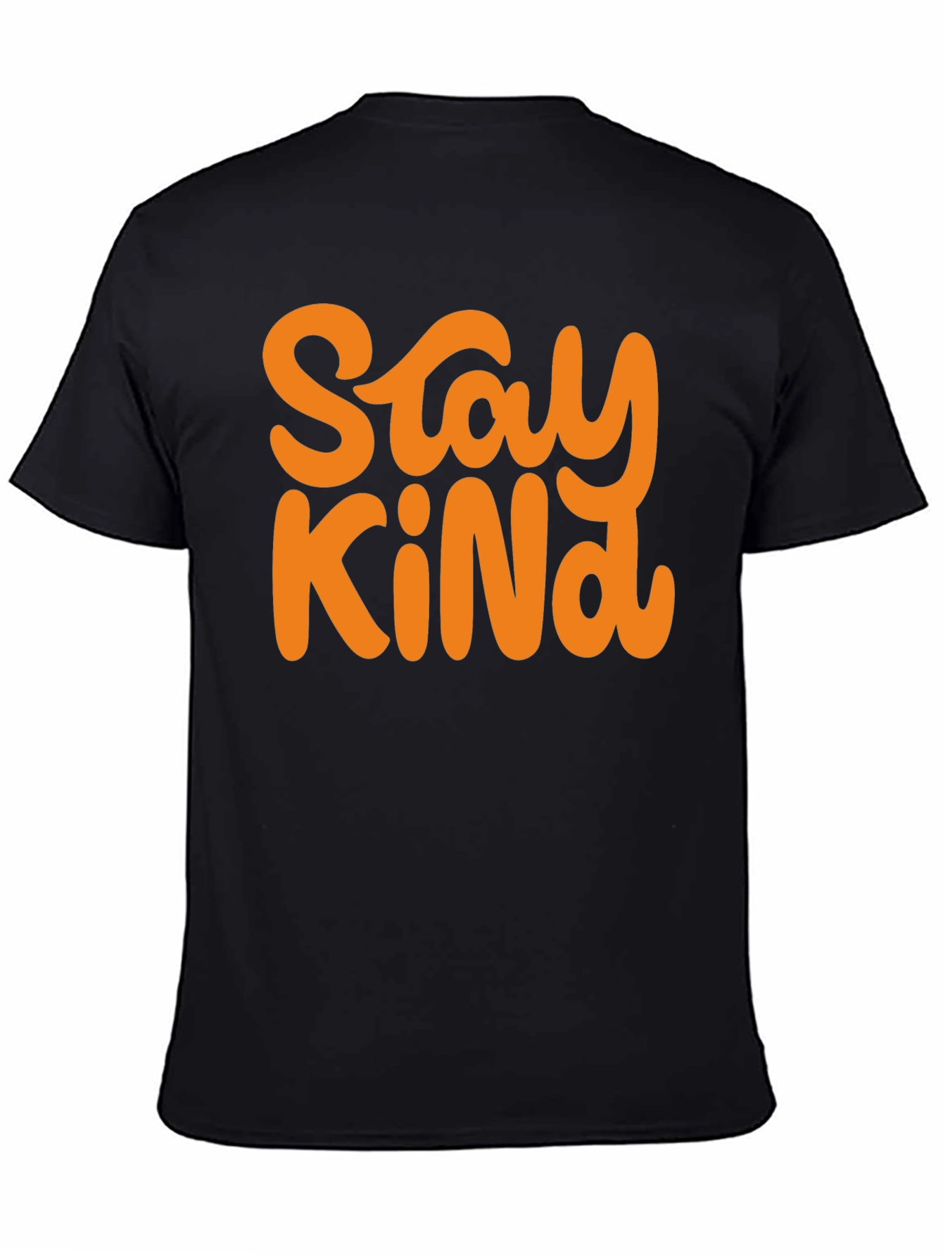 Stay Kind Graphic Tee - Black Cotton T-Shirt