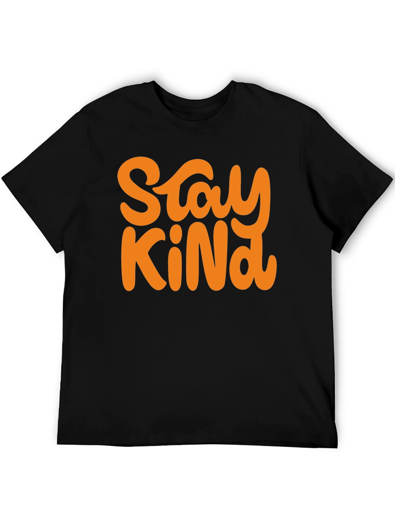 Stay Kind Graphic Tee - Black Cotton T-Shirt