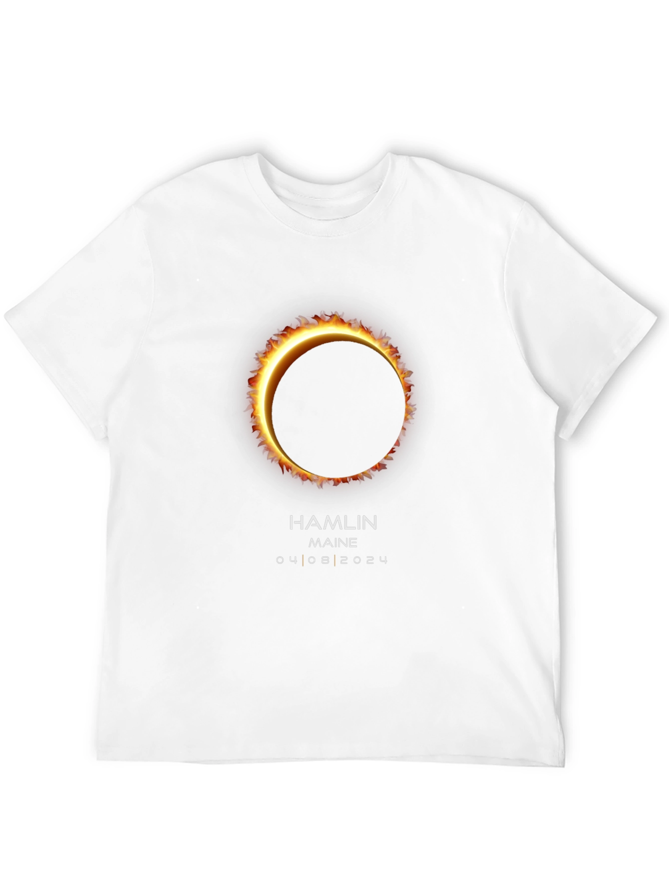 Hamlin Maine Eclipse T-Shirt - April 8 2024