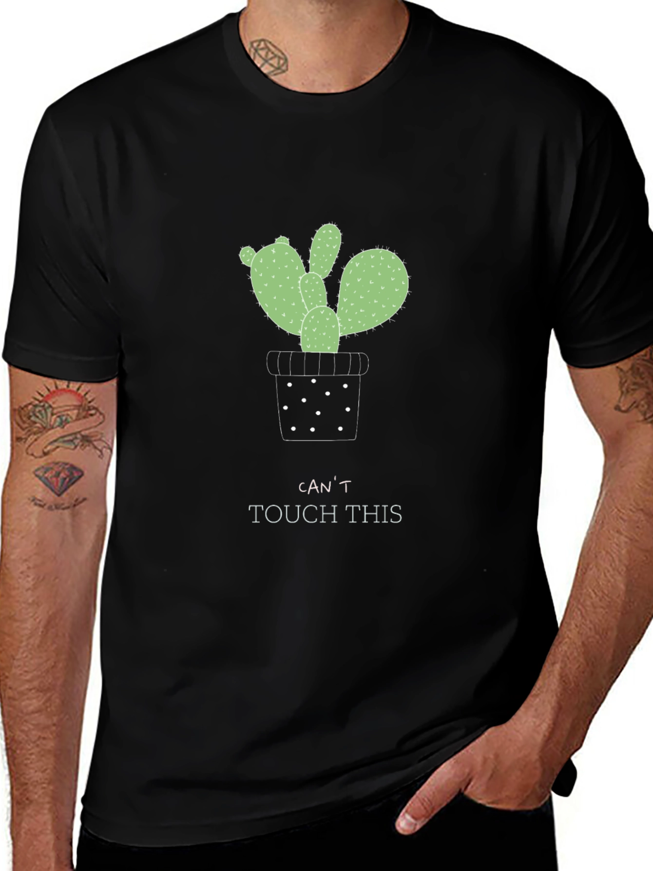 Cactus Graphic T-Shirt - Cant Touch This