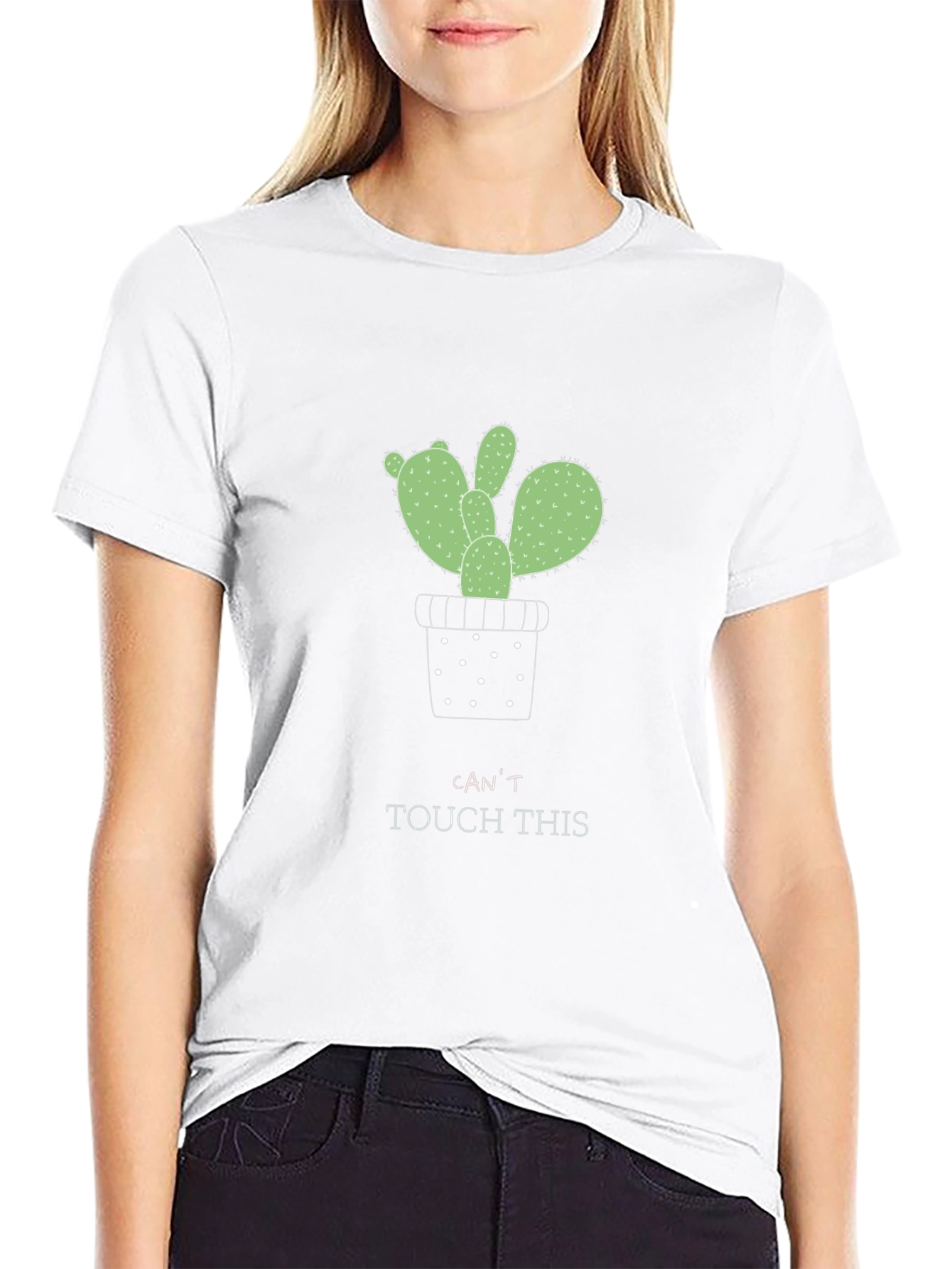 Cactus Graphic T-Shirt - Cant Touch This