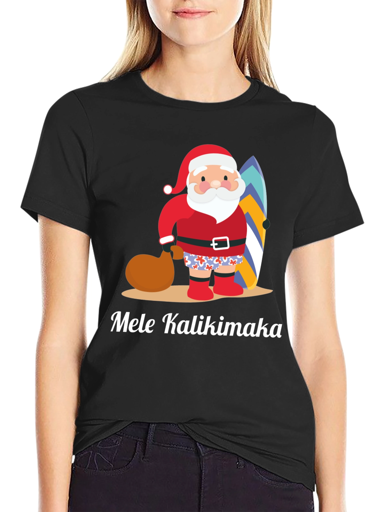 Mele Kalikimaka Santa T-Shirt