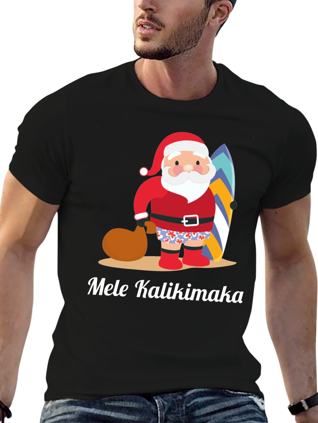 Mele Kalikimaka Santa T-Shirt