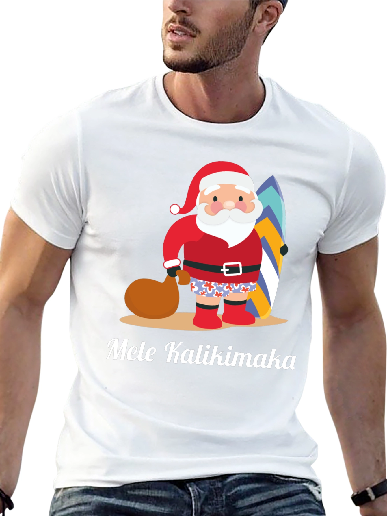 Mele Kalikimaka Santa T-Shirt