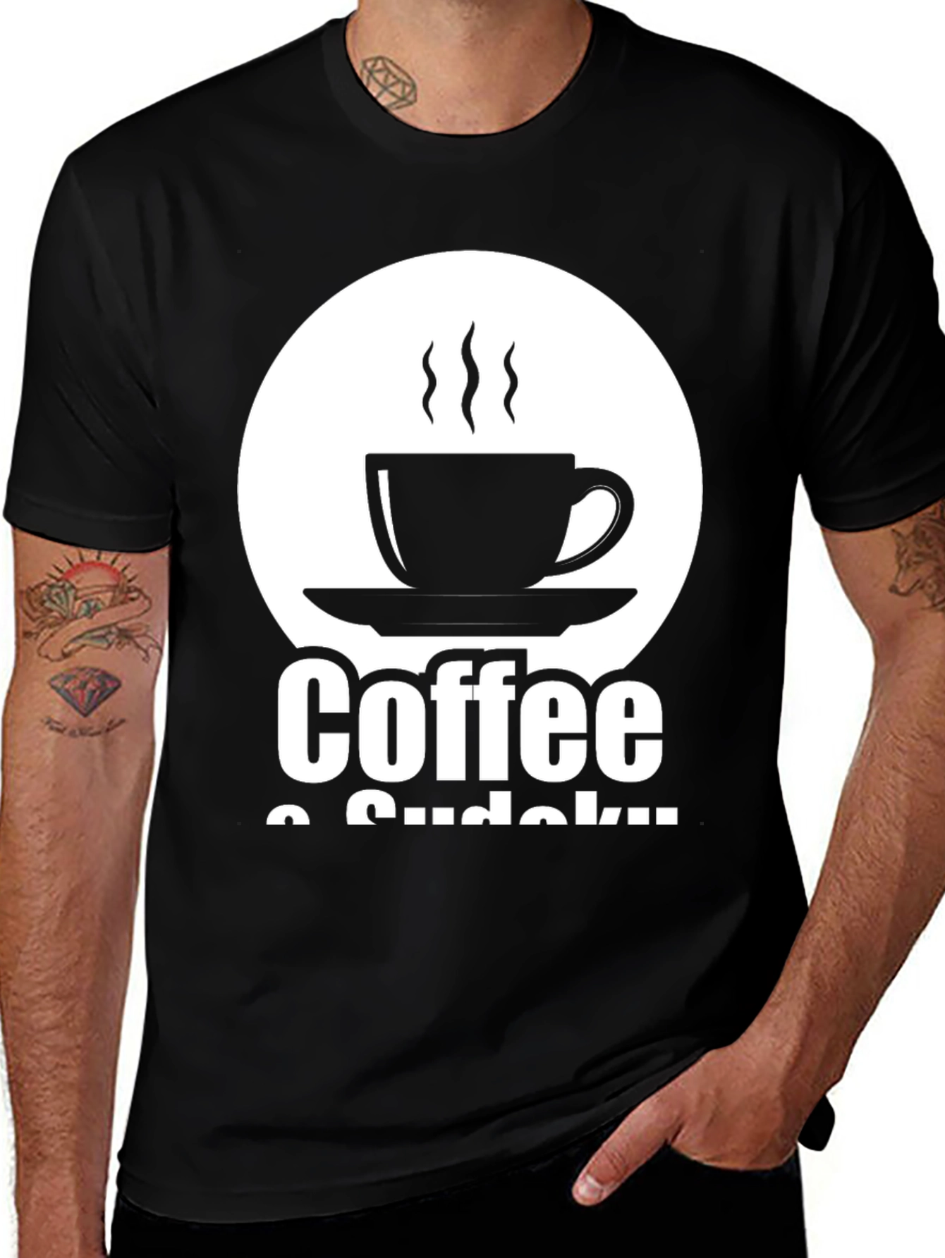Coffee & Sudoku Graphic Tee