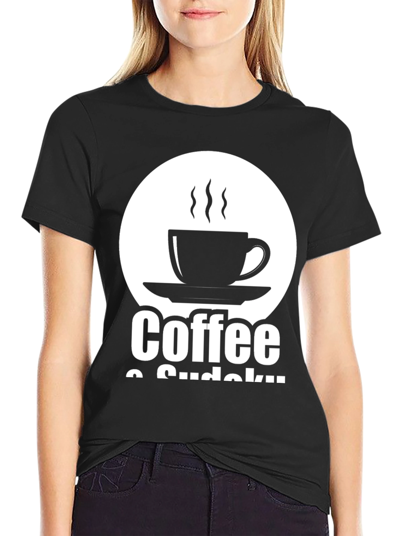 Coffee & Sudoku Graphic Tee