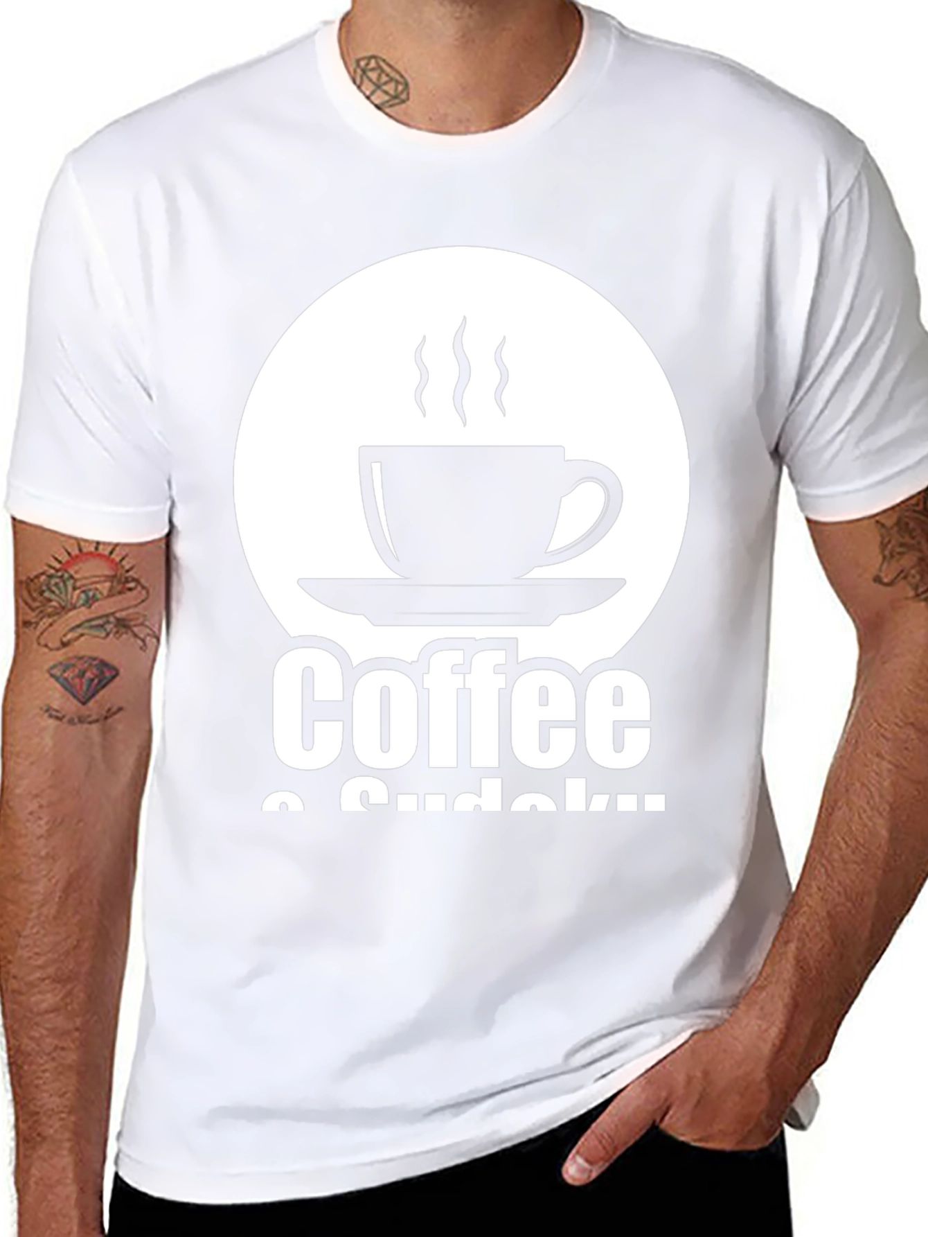 Coffee & Sudoku Graphic Tee