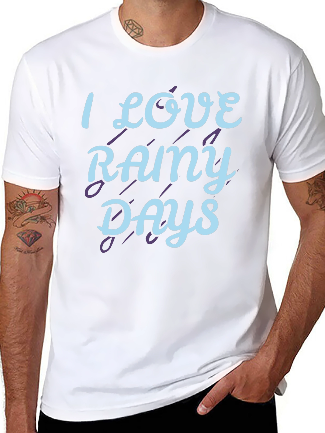 I Love Rainy Days Graphic T-Shirt