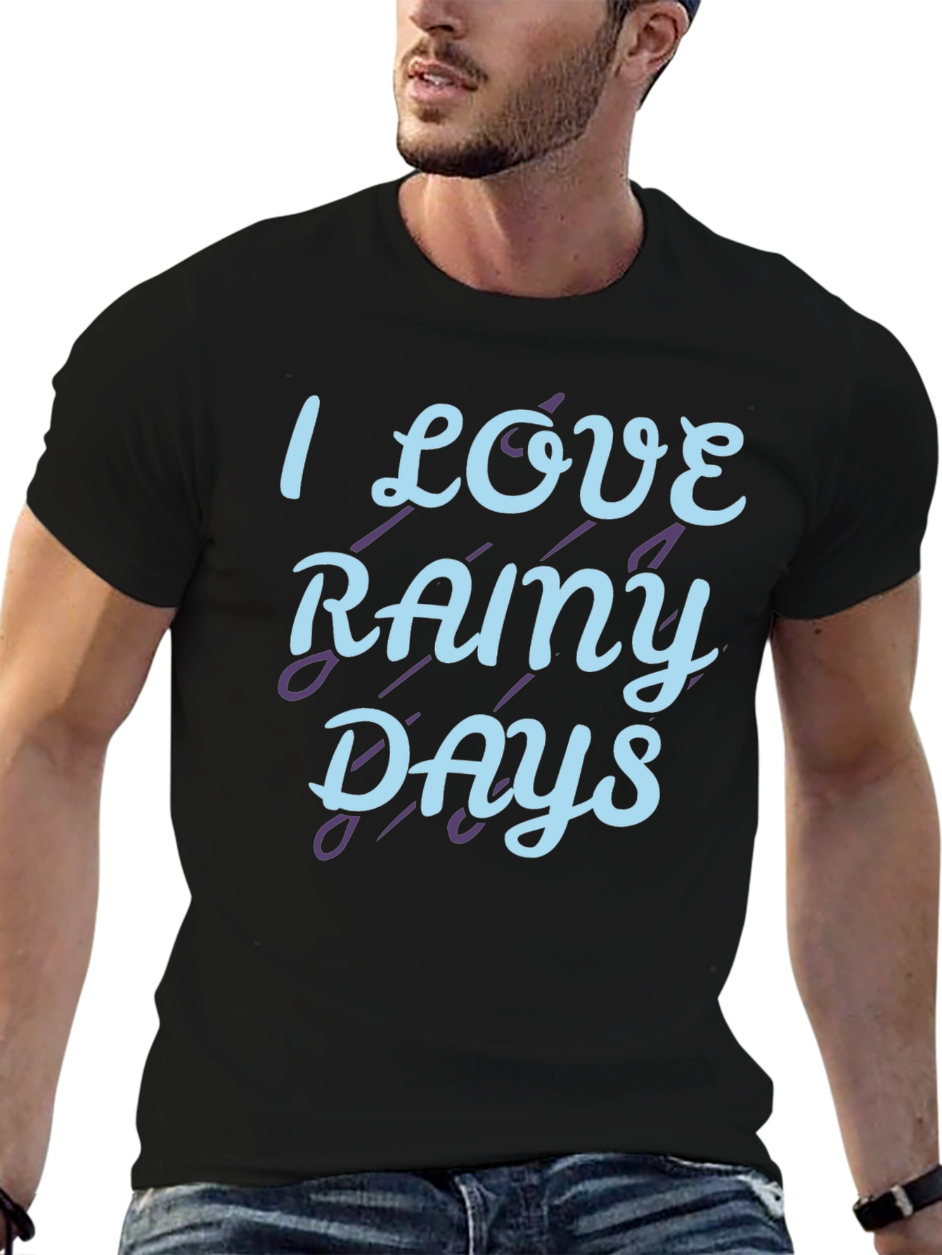 I Love Rainy Days Graphic T-Shirt