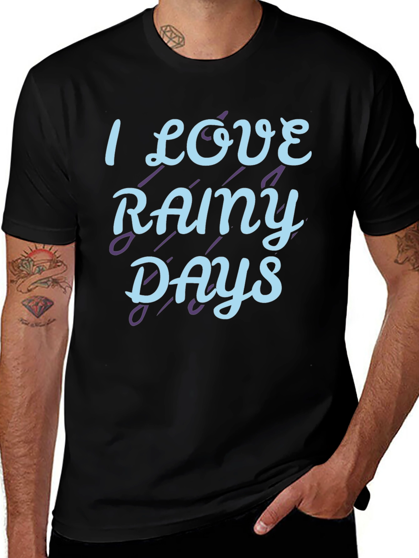 I Love Rainy Days Graphic T-Shirt