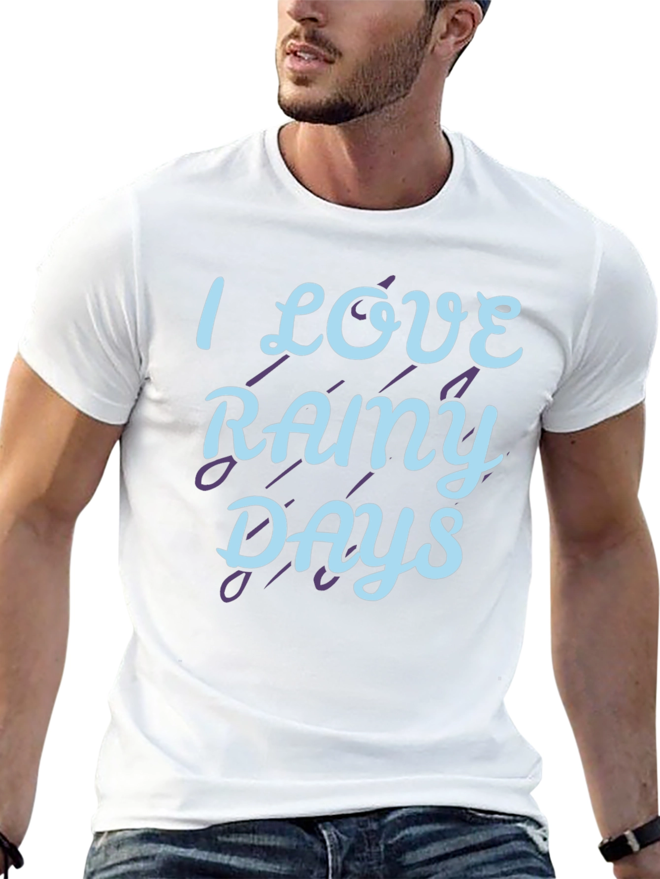 I Love Rainy Days Graphic T-Shirt