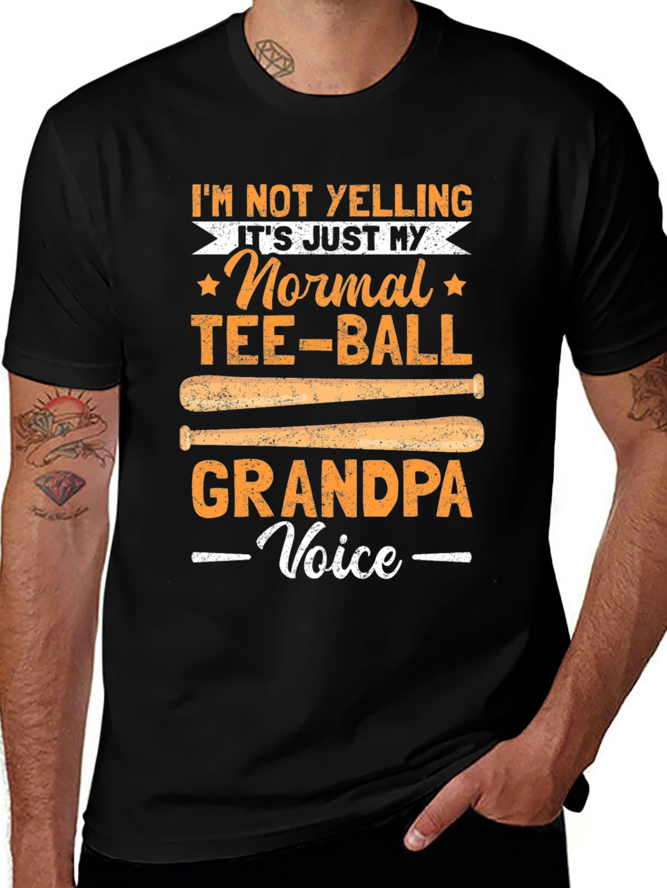 Tee-Ball Grandpa Voice T-Shirt