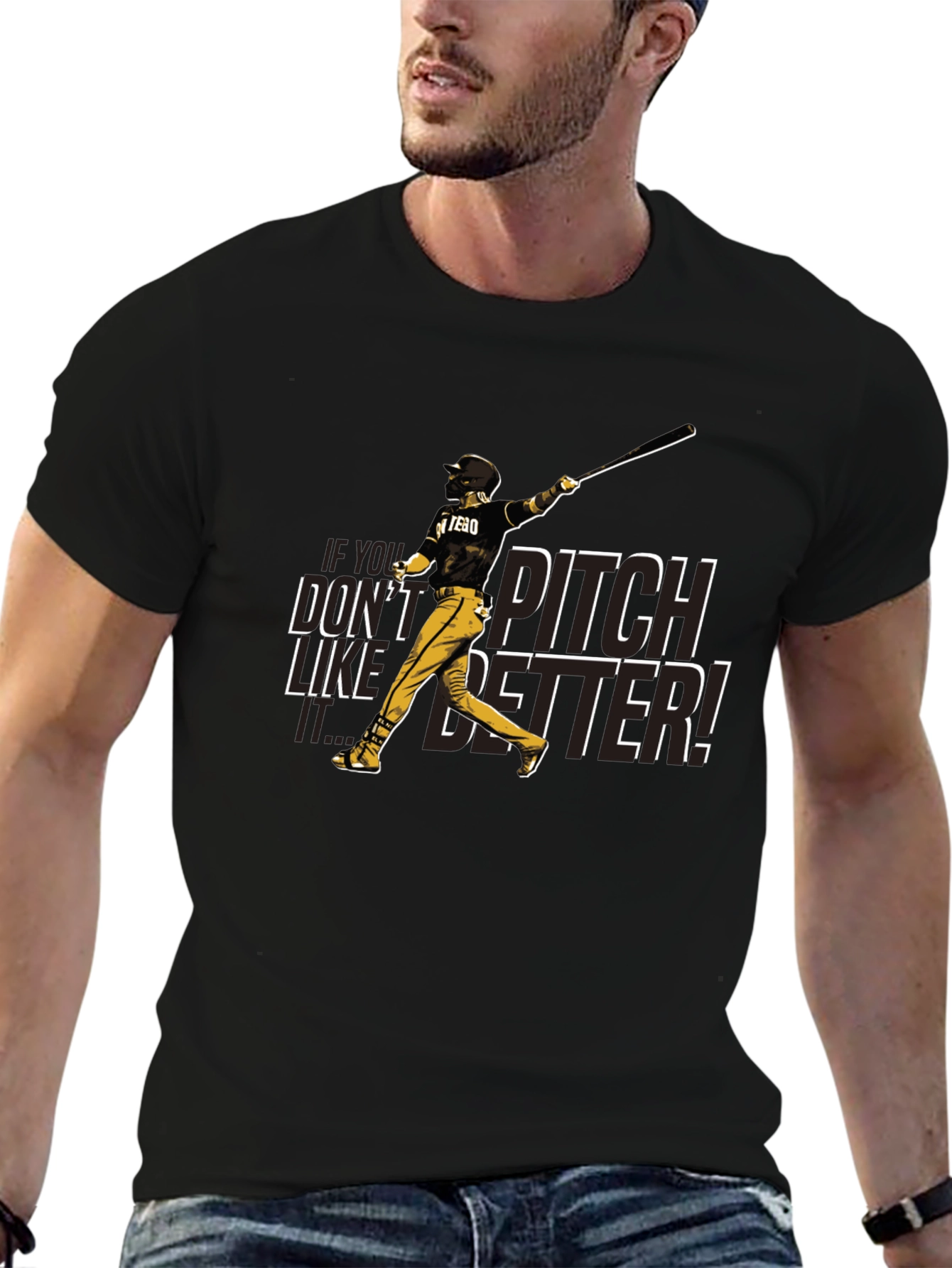 Pitch Better Baseball Graphic T-Shirt
