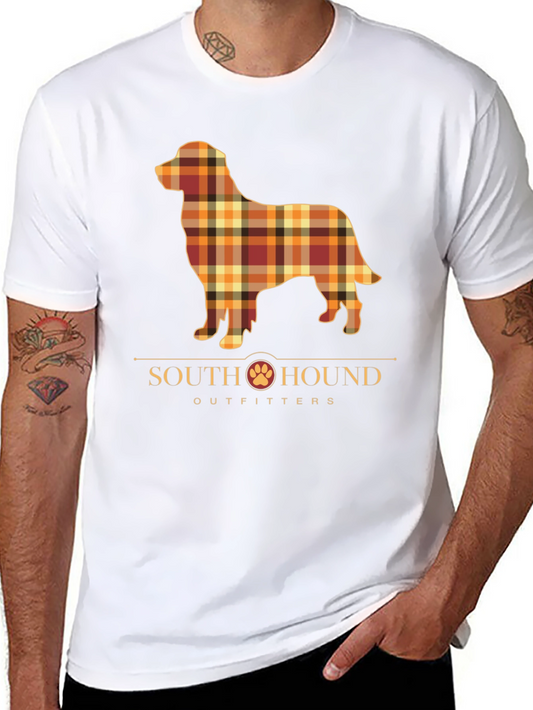 South Hound Outfitters Plaid Dog Graphic Tee