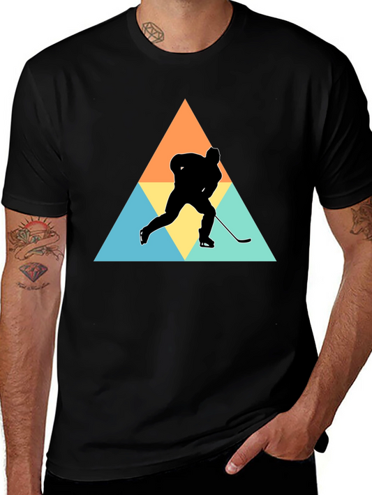 Hockey Silhouette Graphic T-Shirt