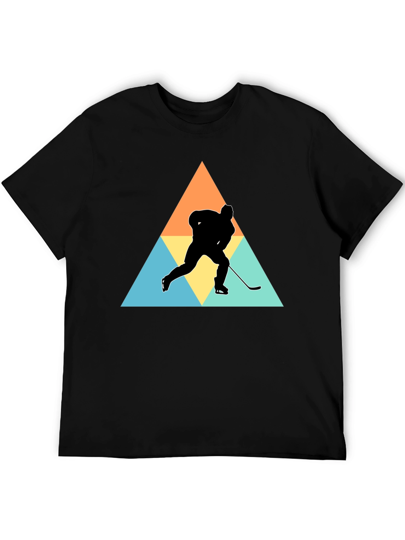 Hockey Silhouette Graphic T-Shirt