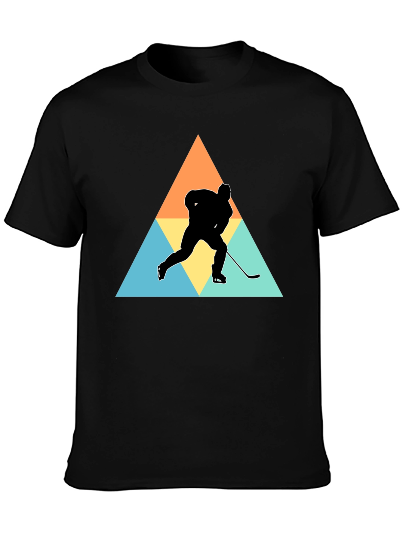 Hockey Silhouette Graphic T-Shirt