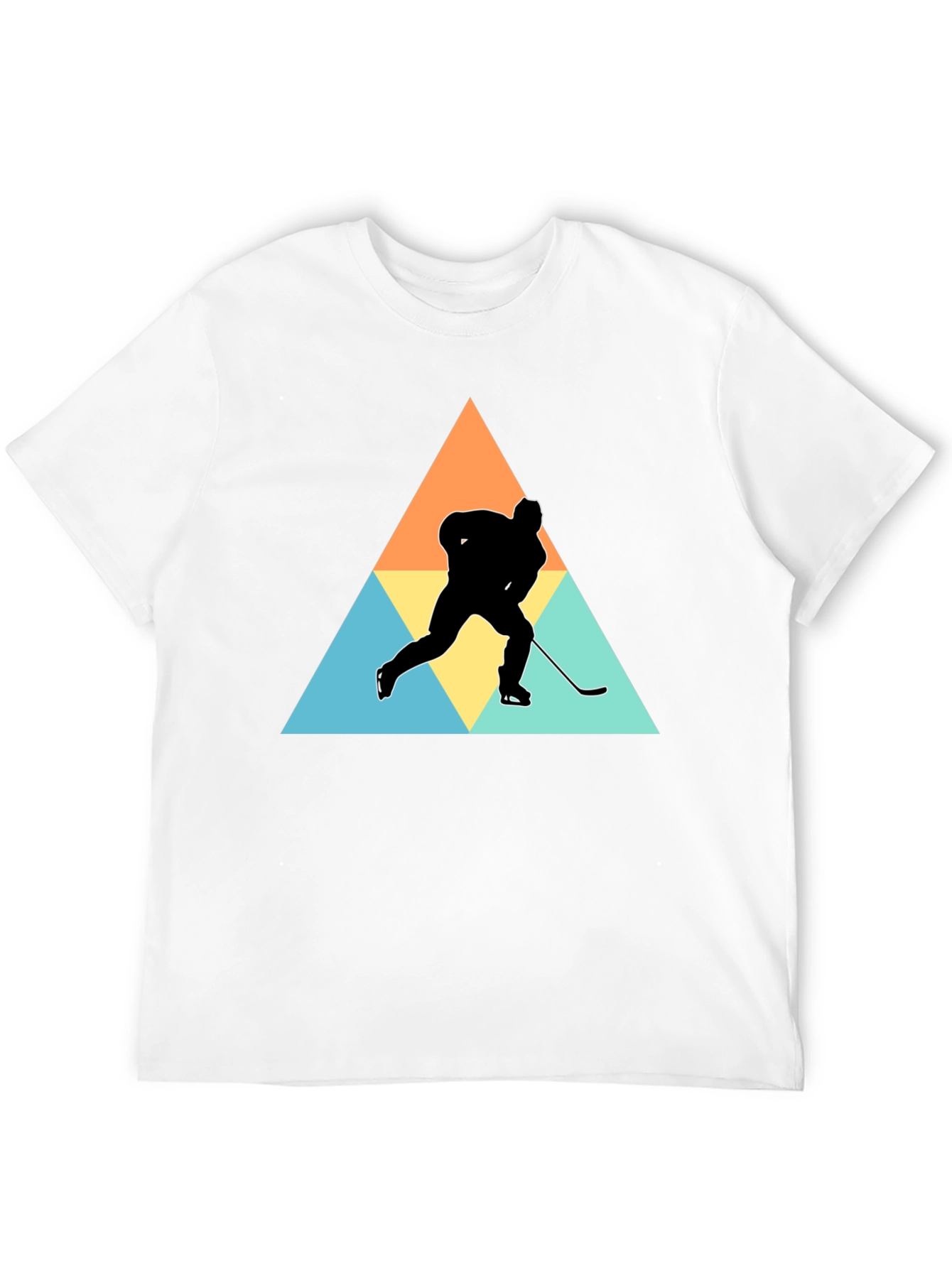 Hockey Silhouette Graphic T-Shirt