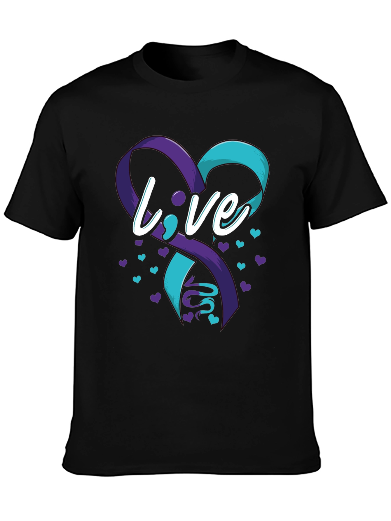 Live Awareness Ribbon Graphic T-Shirt