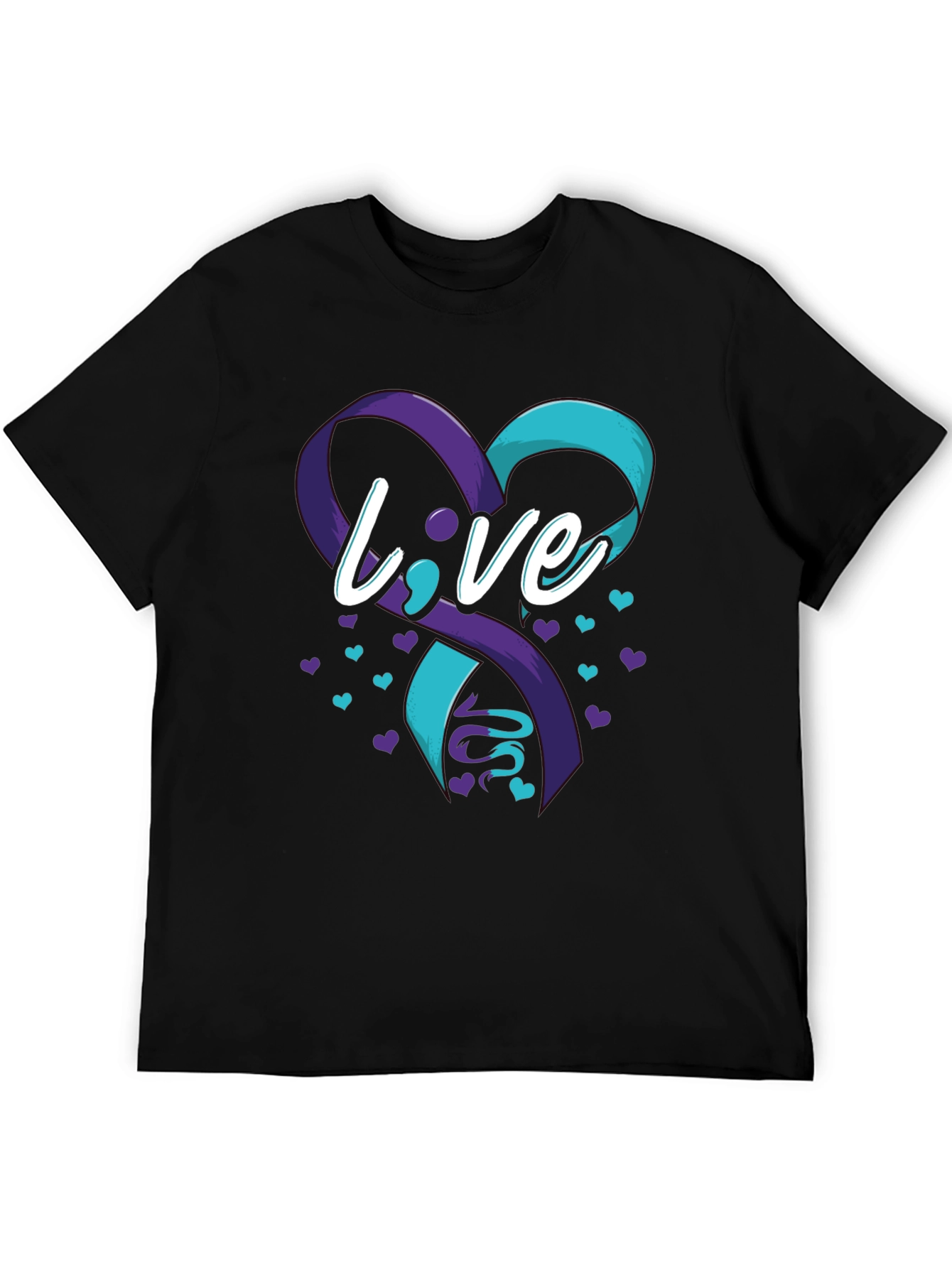 Live Awareness Ribbon Graphic T-Shirt
