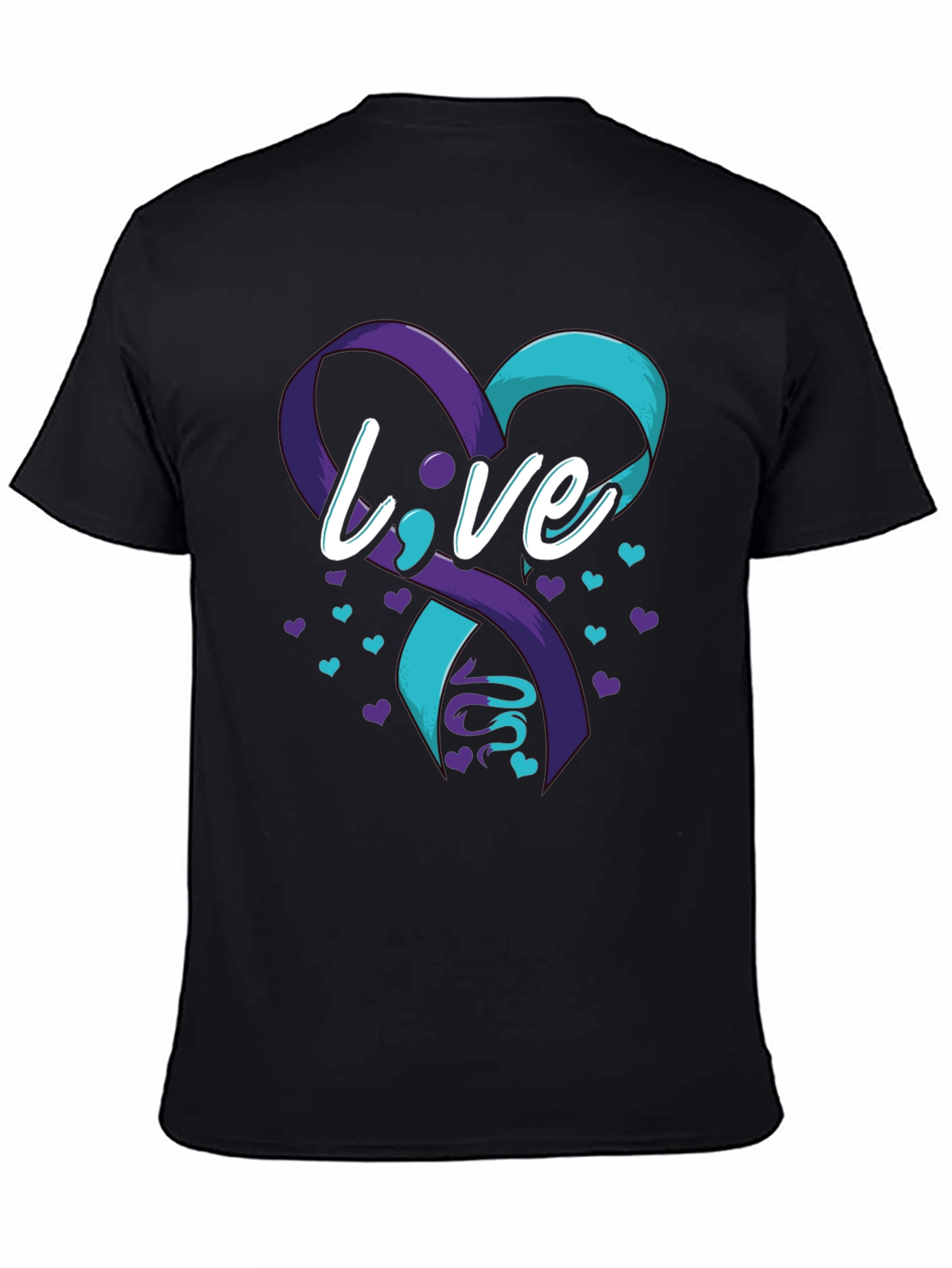 Live Awareness Ribbon Graphic T-Shirt