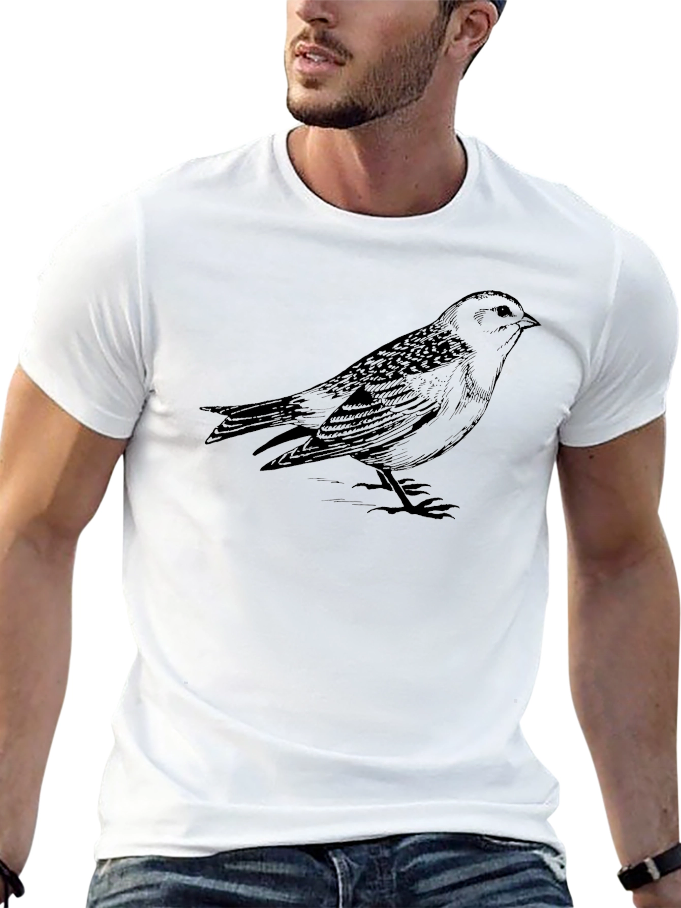 Black Bird Graphic Tee - Classic Menswear