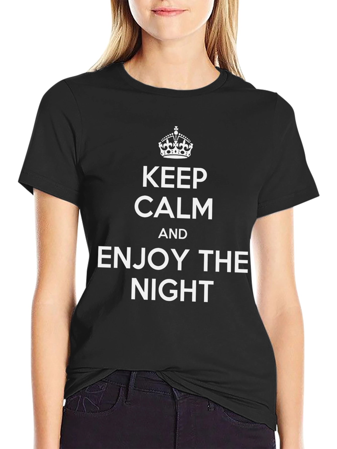 Keep Calm T-Shirt - Enjoy the Night Graphic Tee