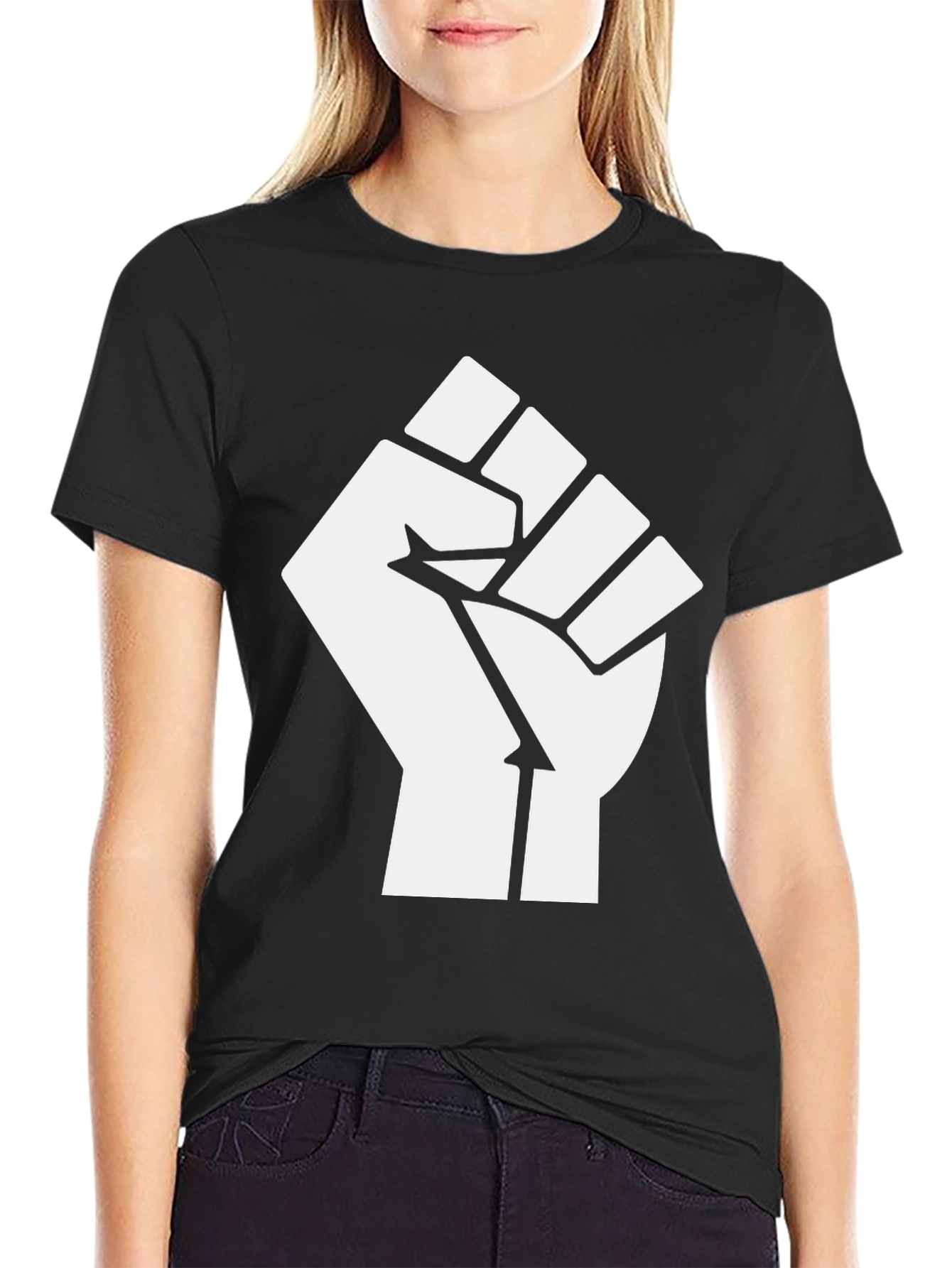 Black Power Fist Graphic T-Shirt - Unisex