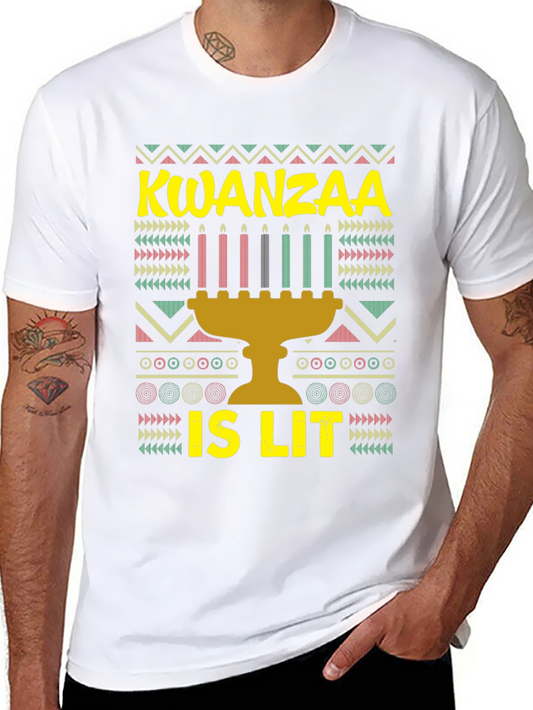 Kwanzaa Is Lit Graphic Tee