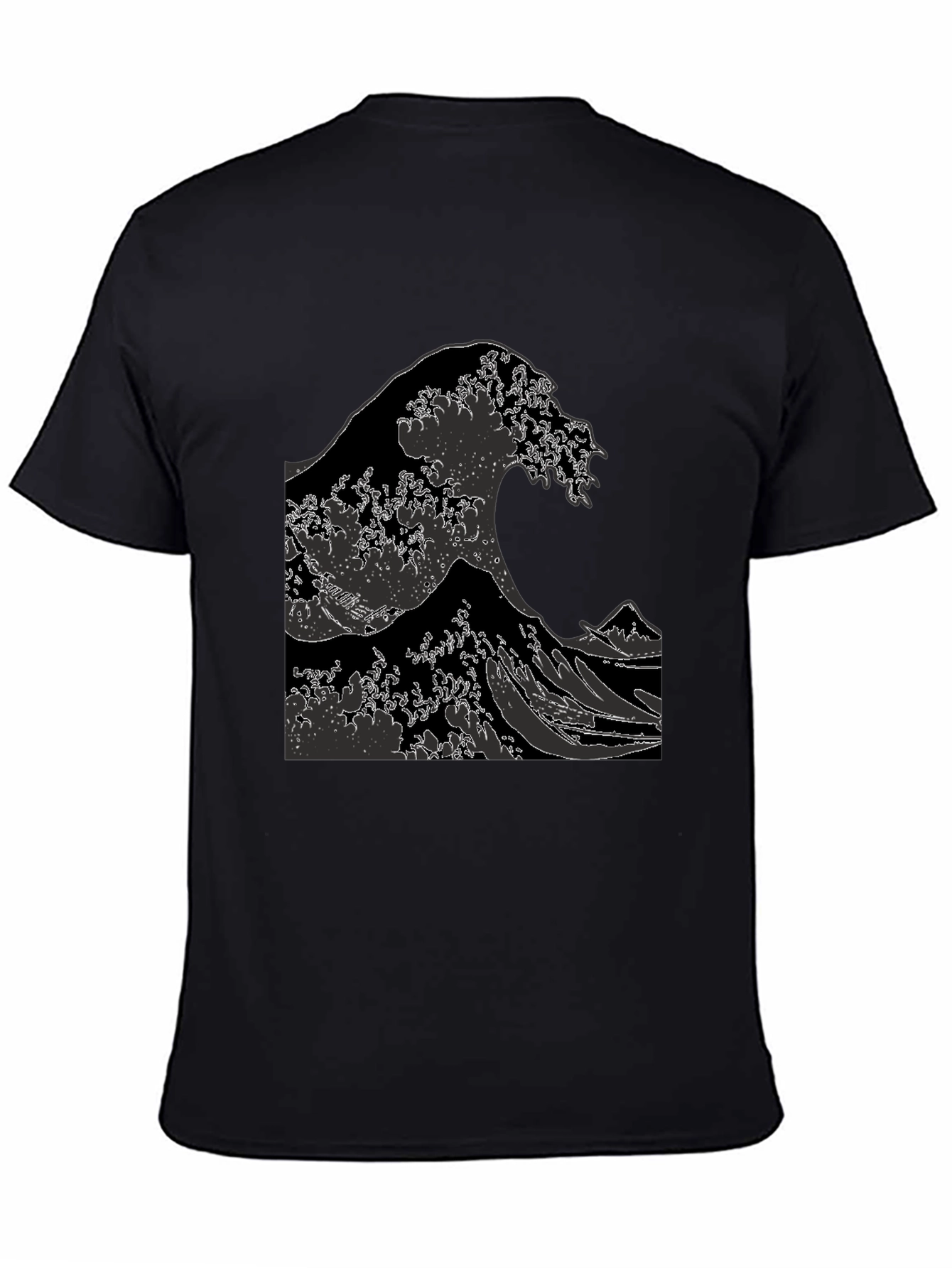 The Great Wave Graphic Tee - Black