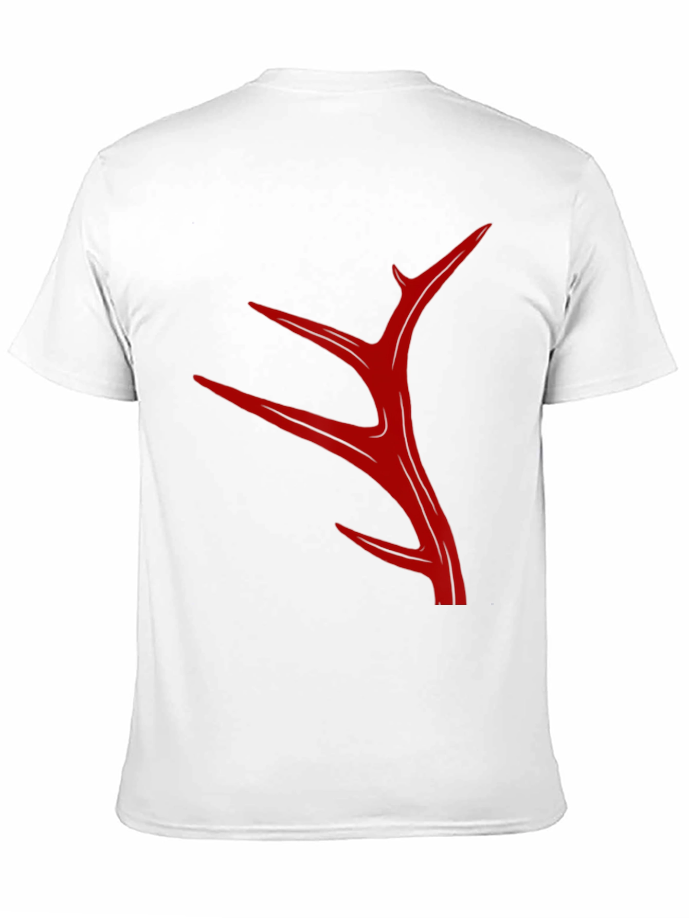 Abstract Antler Graphic T-Shirt - Black