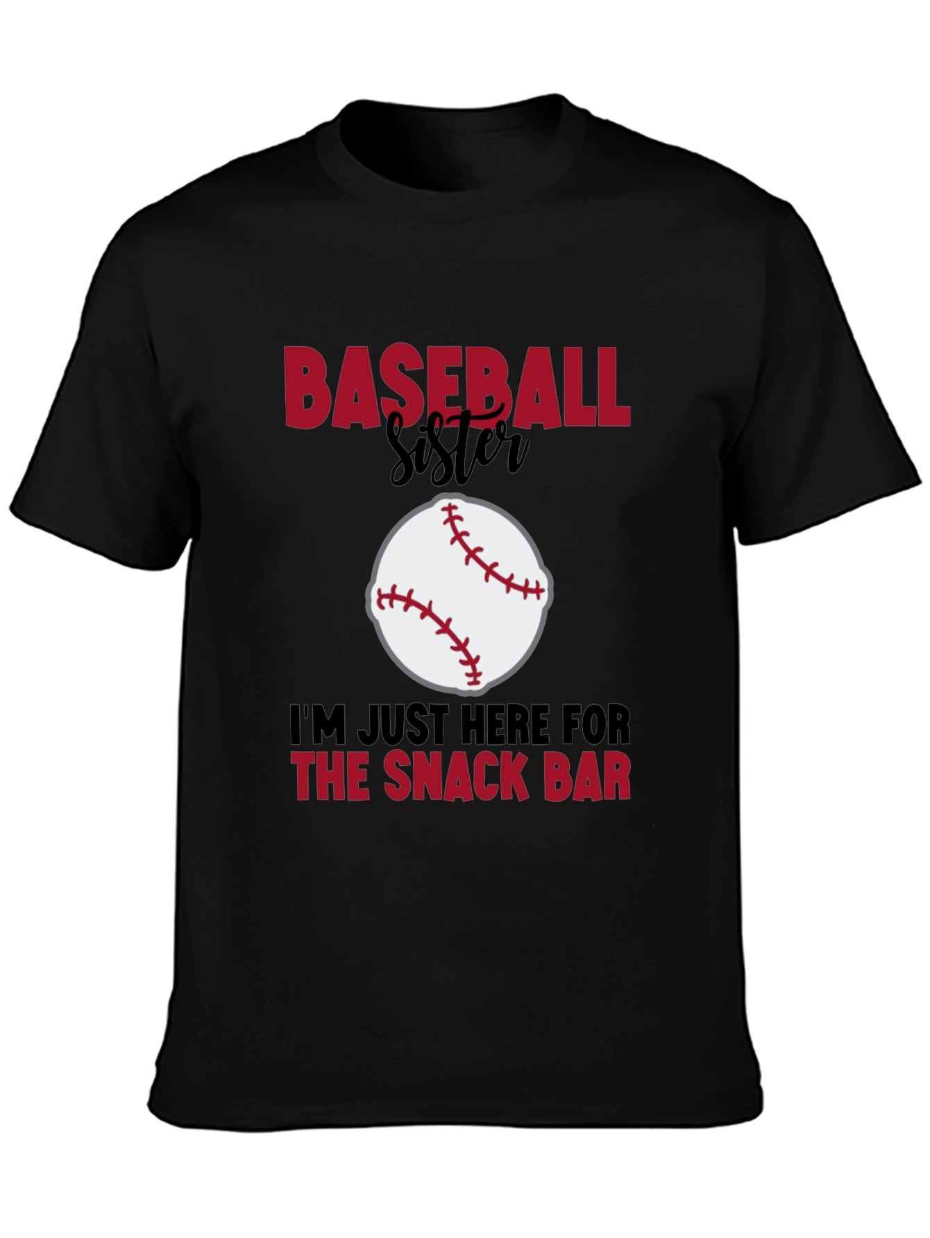 Baseball Sister Snack Bar Graphic Tee