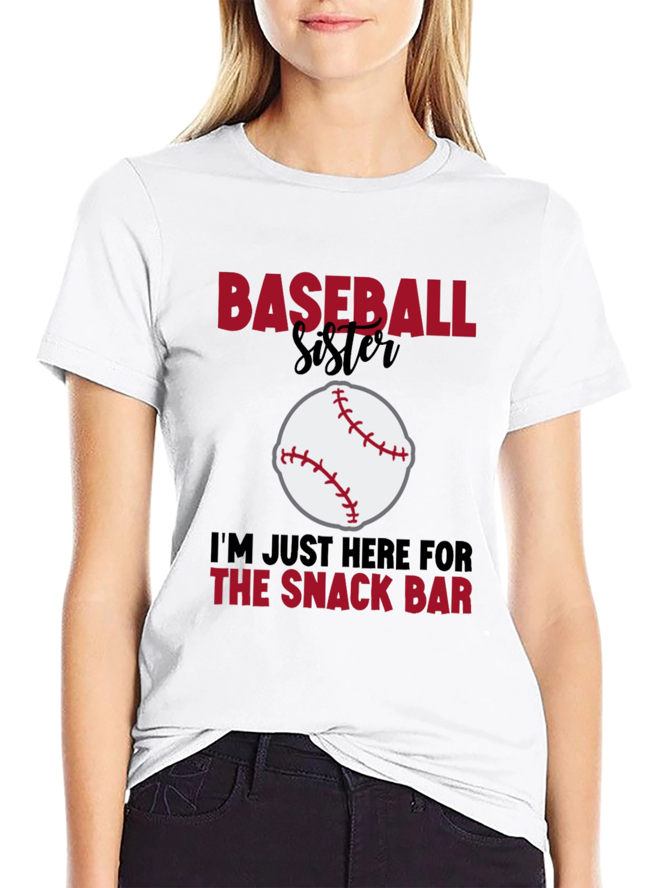 Baseball Sister Snack Bar Graphic Tee