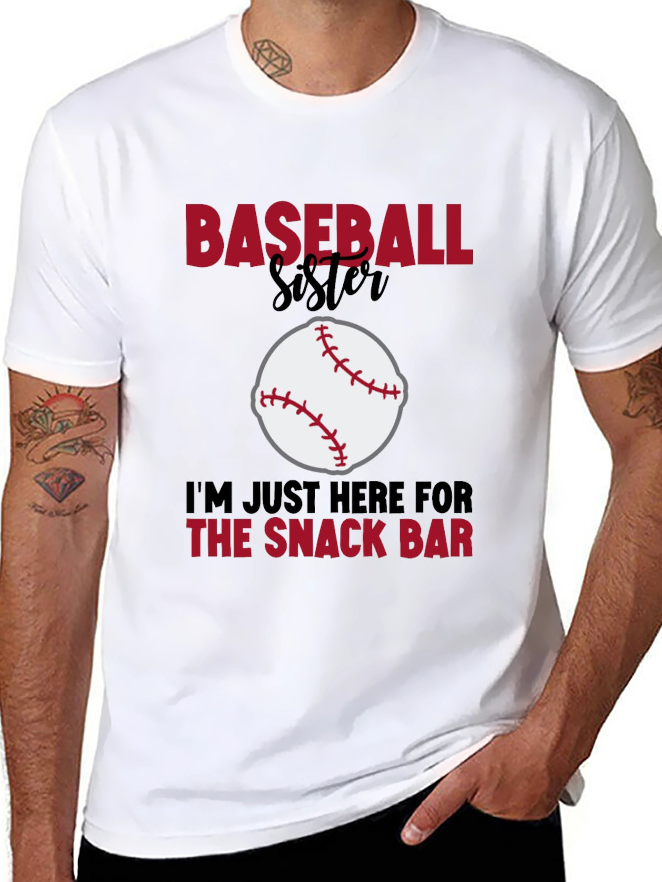Baseball Sister Snack Bar Graphic Tee