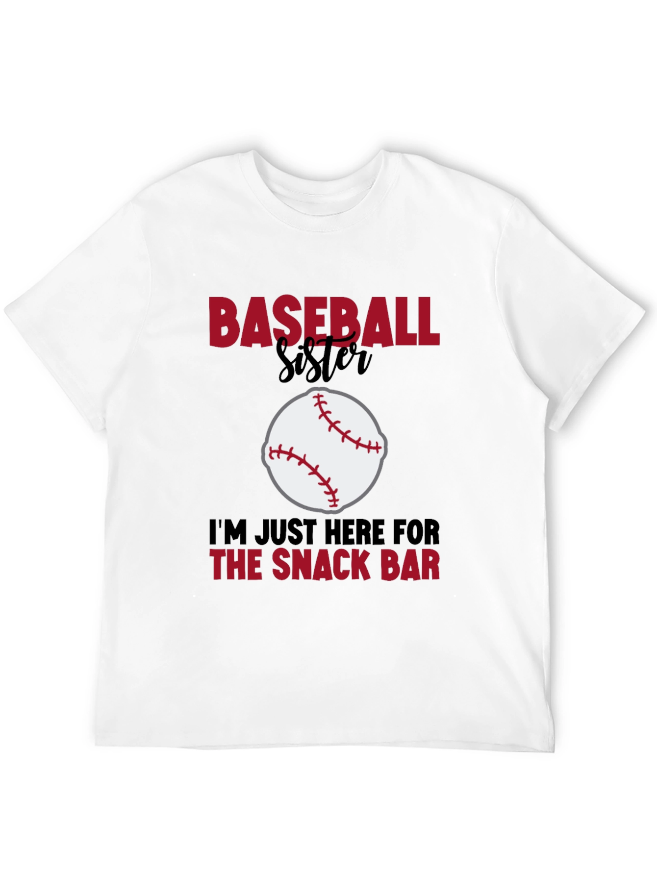Baseball Sister Snack Bar Graphic Tee
