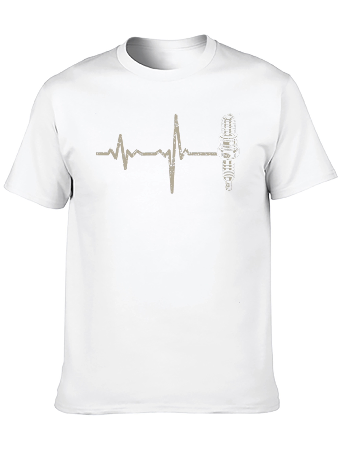 Heartbeat Spark Plug T-Shirt - Mechanic Life