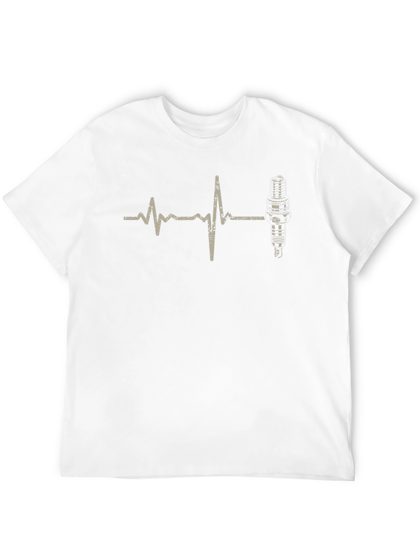 Heartbeat Spark Plug T-Shirt - Mechanic Life