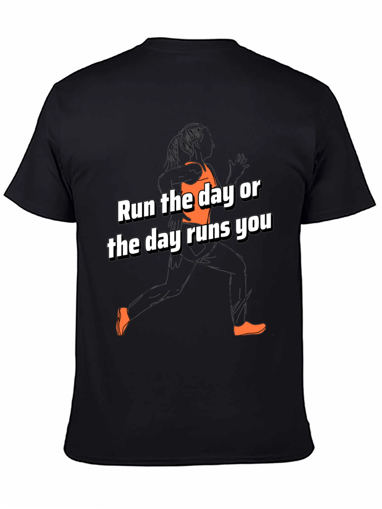 Run the Day Graphic Tee - Motivational Activewear