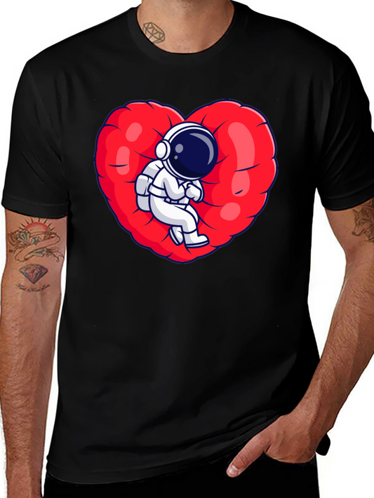 Astronaut Heart T-Shirt - Space Love Tee