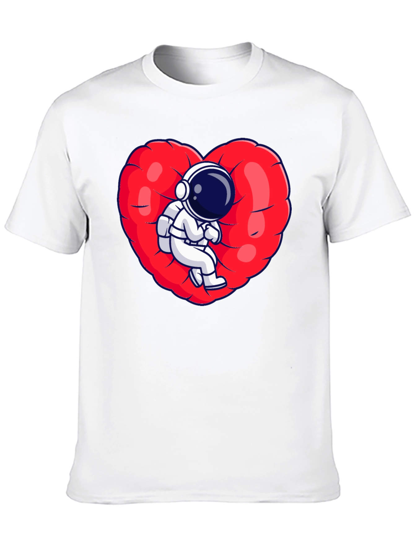 Astronaut Heart T-Shirt - Space Love Tee