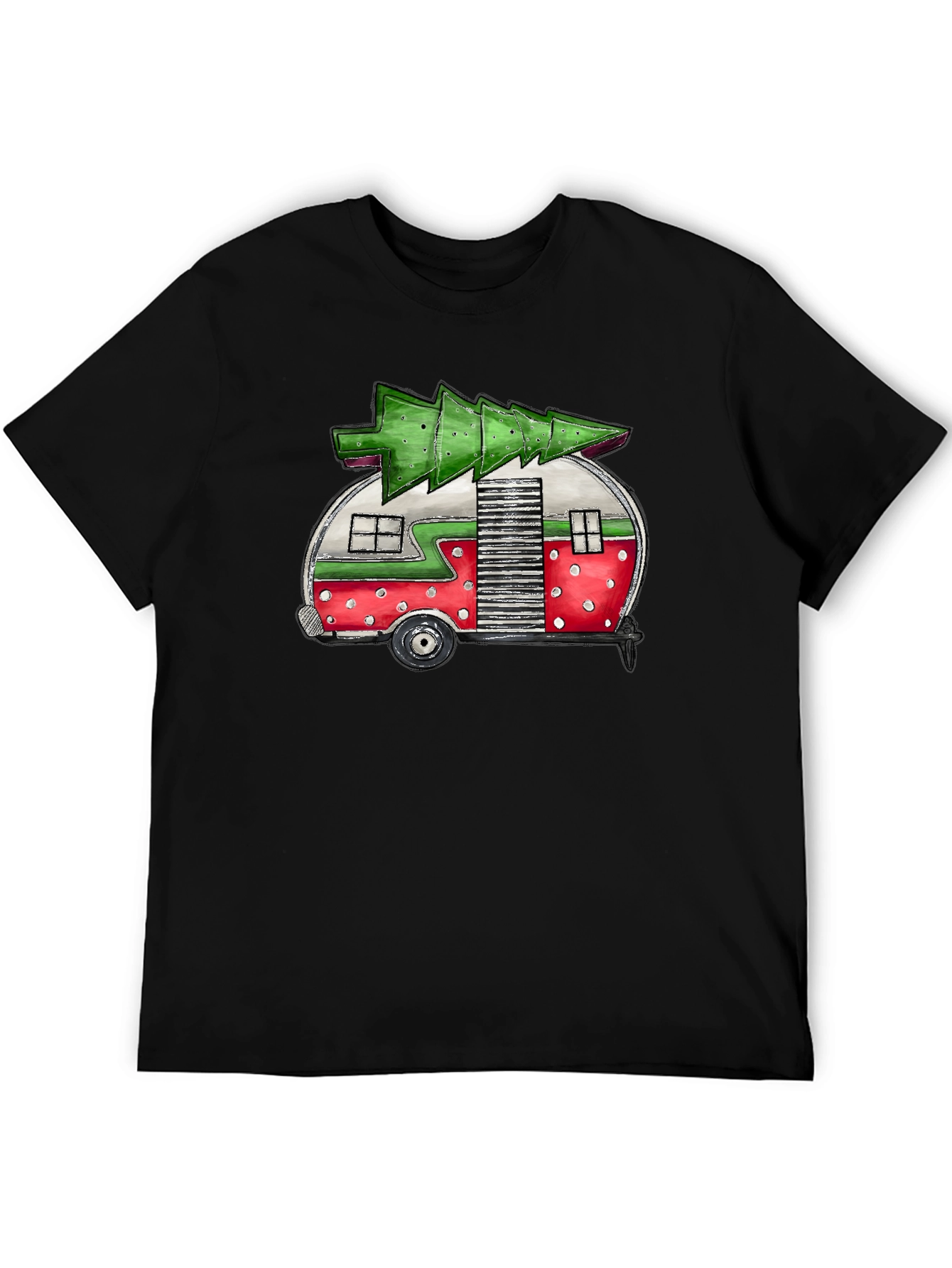 Christmas Camper T-Shirt - Festive Holiday Tee