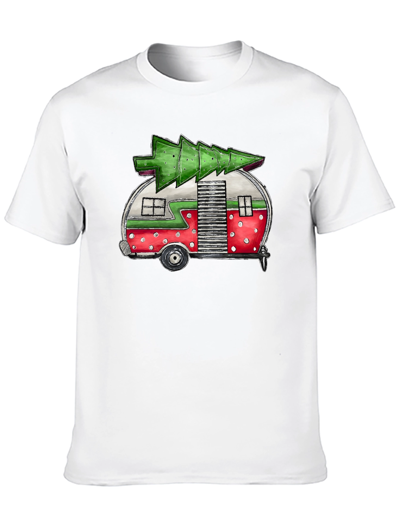 Christmas Camper T-Shirt - Festive Holiday Tee