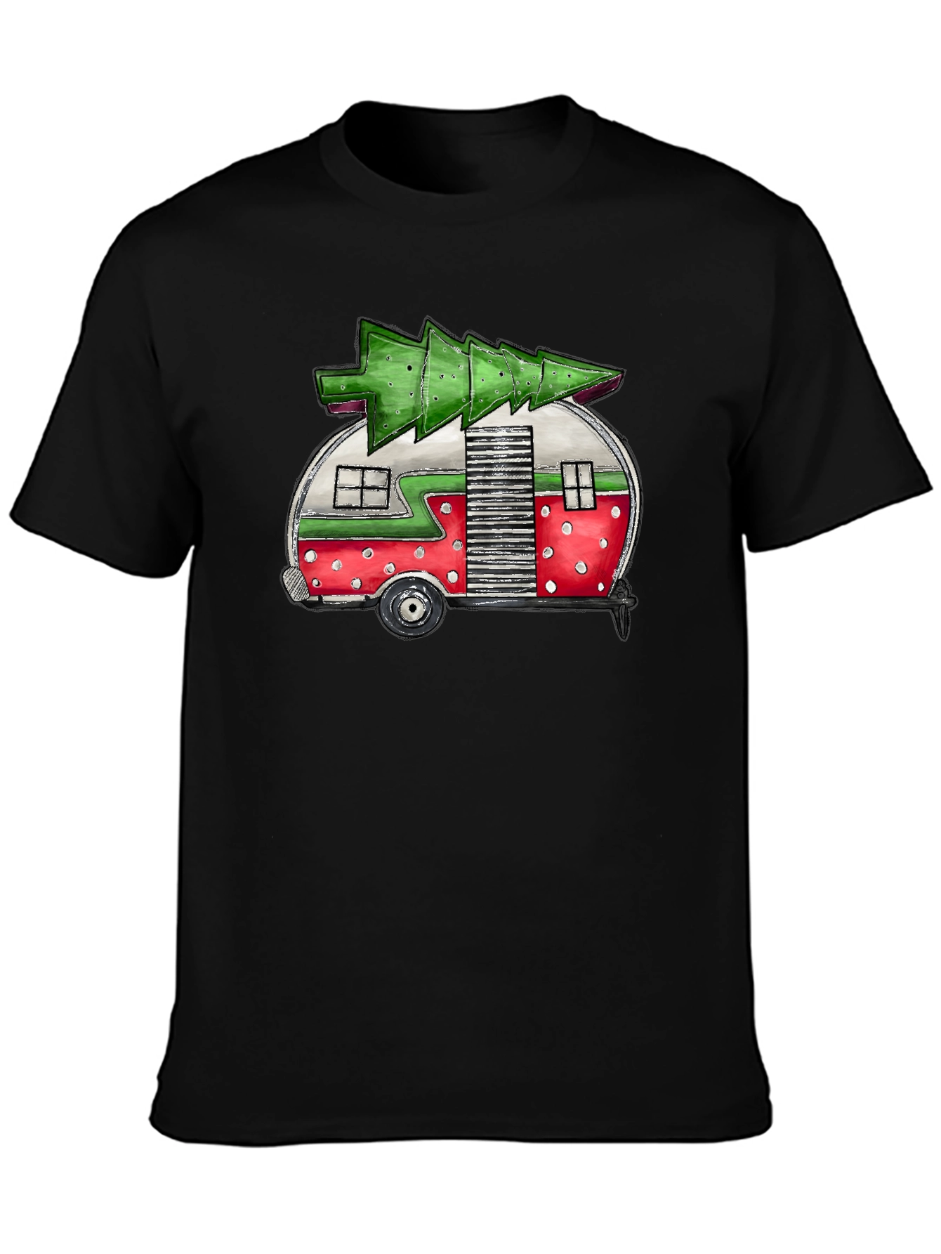 Christmas Camper T-Shirt - Festive Holiday Tee
