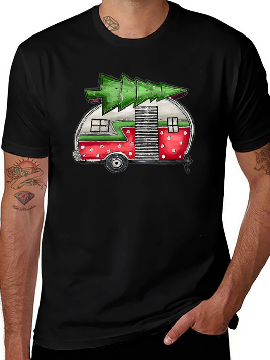 Christmas Camper T-Shirt - Festive Holiday Tee