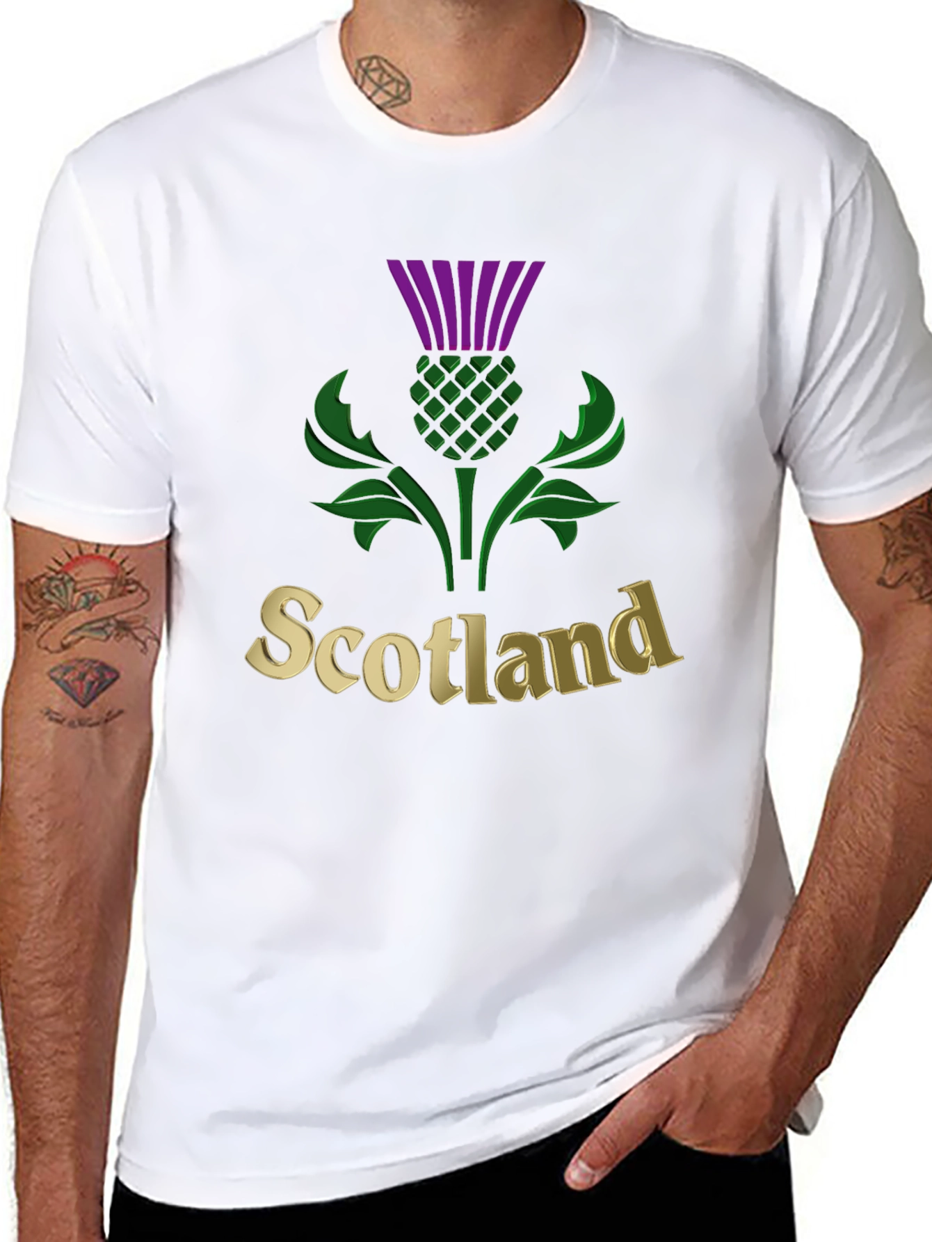 Scotland Thistle Graphic T-Shirt - Unique Design