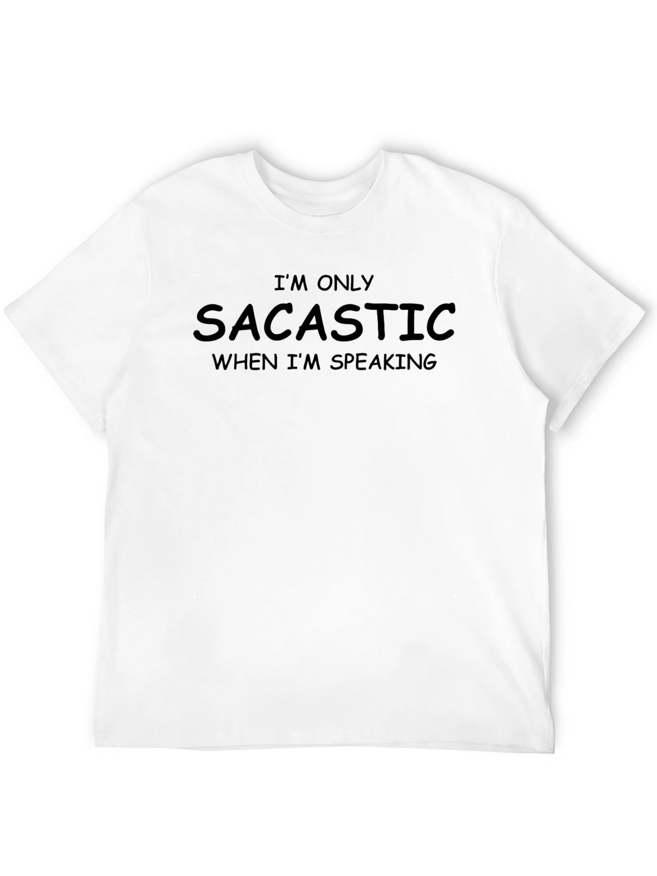 Sacastic Graphic T-Shirt - Black